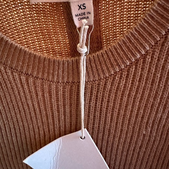 Splendid Cashmere Infused Rib Knit Pullover Sleeveless Stretch Tank in XS - Picture 6 of 9